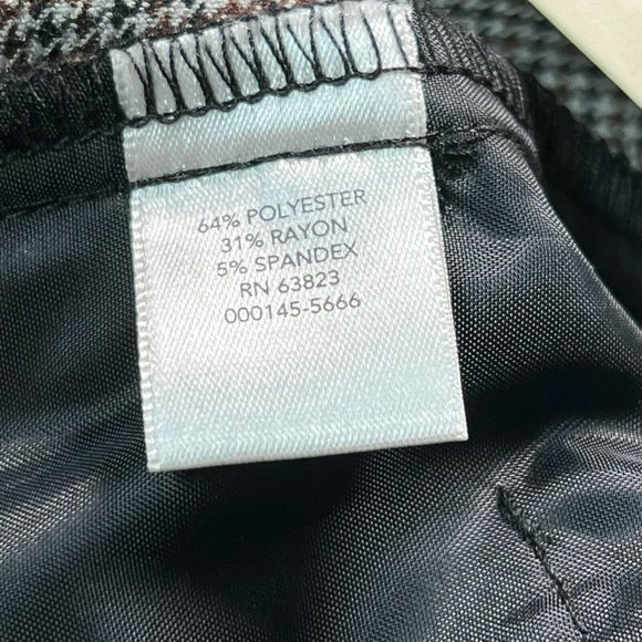 New Christopher & Banks Pants Womens 14 Houndstooth Tapered Mid Rise Sha… - Picture 5 of 9